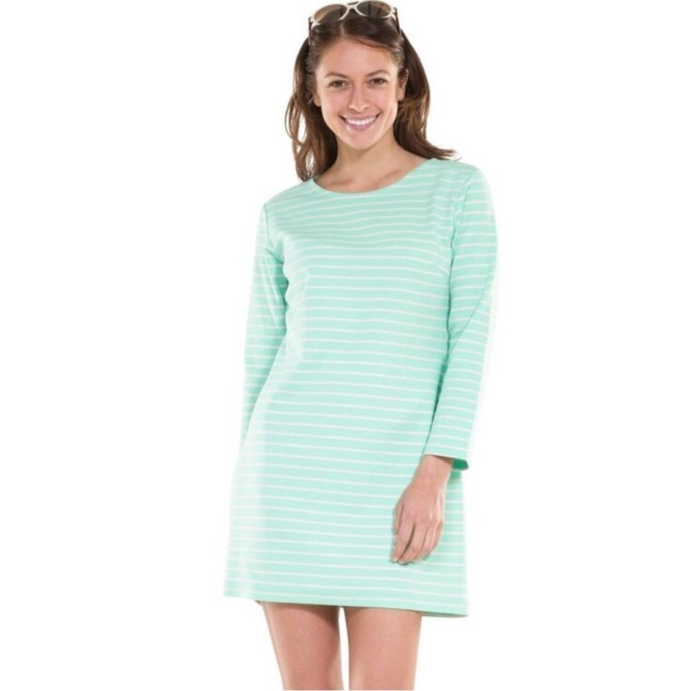 Sail to Sable Striped Textured Mini Dress Sz M